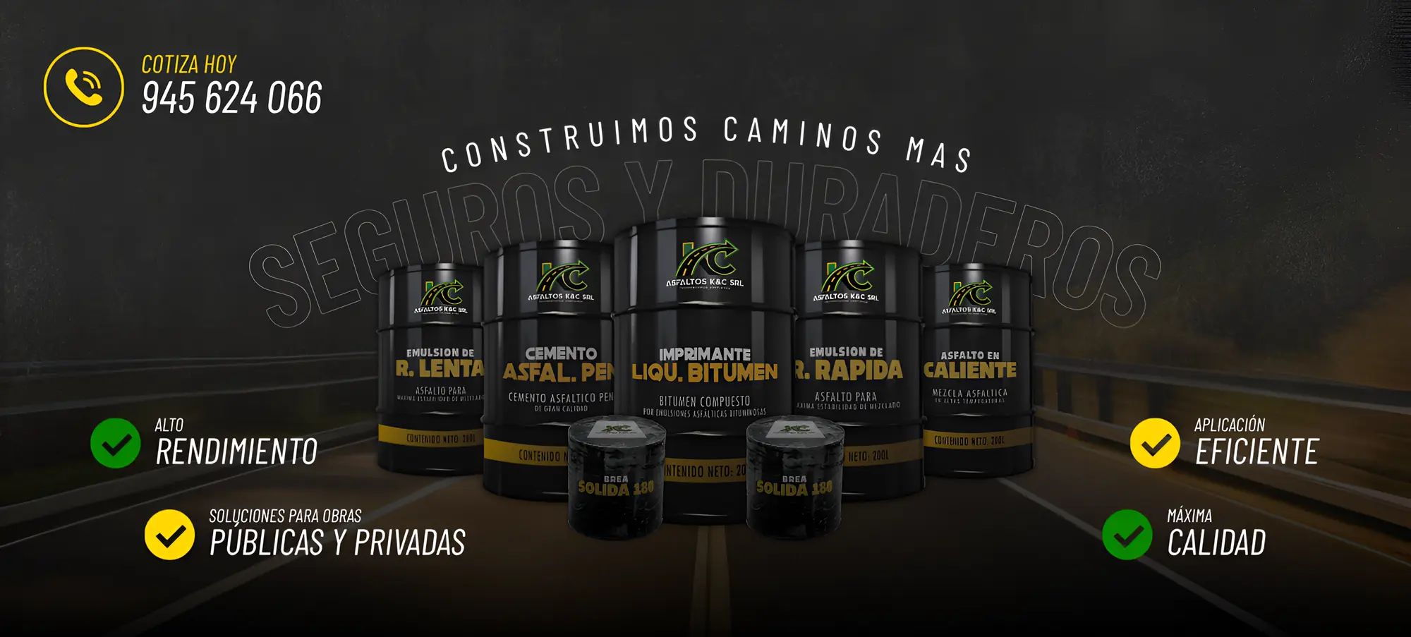 Venta de Emulsión Asfáltica y Asfalto RC-250 en Lima | Entrega Inmediata